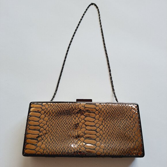 Women Snake Bag Purse Evening Clutch on a Chain - Picture 8 of 16